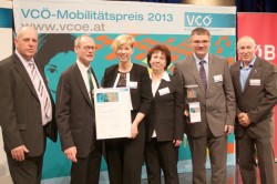 Die kombiBUS-Projektpartner gemeinsam mit VCÖ-Geschäftsführer Dr. Willi Nowak (rechts)